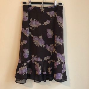 Floral Midi Skirt